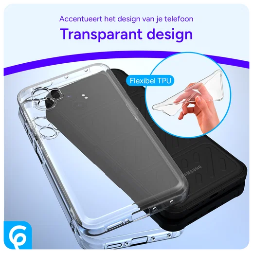 Samsung Galaxy Xcover 7 Pro Hoesje Dun TPU Back Cover Transparant afbeelding 4