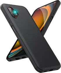 Samsung Galaxy Xcover 7 Pro Hoesje Dun TPU Back Cover Matte Zwart afbeelding