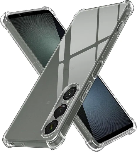 Sony Xperia 1 VII Hoesje Schokbestendig en Dun TPU Back Cover Transparant afbeelding 1