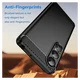 Sony Xperia 1 VII Hoesje Geborsteld TPU Flexibele Back Cover Zwart afbeelding 4