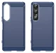 Sony Xperia 1 VII Hoesje Geborsteld TPU Flexibele Back Cover Blauw afbeelding 2