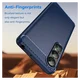 Sony Xperia 1 VII Hoesje Geborsteld TPU Flexibele Back Cover Blauw afbeelding 4