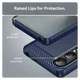 Sony Xperia 1 VII Hoesje Geborsteld TPU Flexibele Back Cover Blauw afbeelding 7