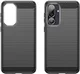 Samsung Galaxy M56 Hoesje Geborsteld TPU Flexibele Back Cover Zwart afbeelding 5