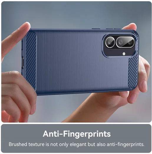 Samsung Galaxy M56 Hoesje Geborsteld TPU Flexibele Back Cover Blauw afbeelding 6