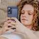 Samsung Galaxy M56 Hoesje Geborsteld TPU Flexibele Back Cover Blauw afbeelding 8