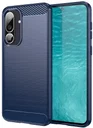 Samsung Galaxy M56 Hoesje Geborsteld TPU Flexibele Back Cover Blauw