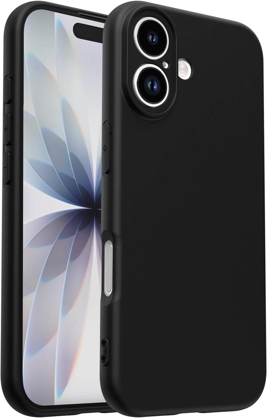 Apple iPhone 17 Hoesje Dun TPU Back Cover Matte Zwart afbeelding 6
