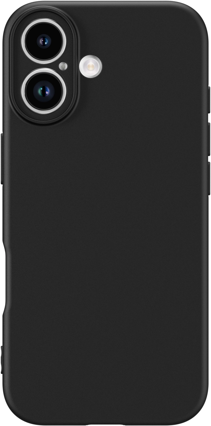 Apple iPhone 17 Hoesje Dun TPU Back Cover Matte Zwart afbeelding 8