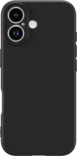 Apple iPhone 17 Hoesje Dun TPU Back Cover Matte Zwart afbeelding 8