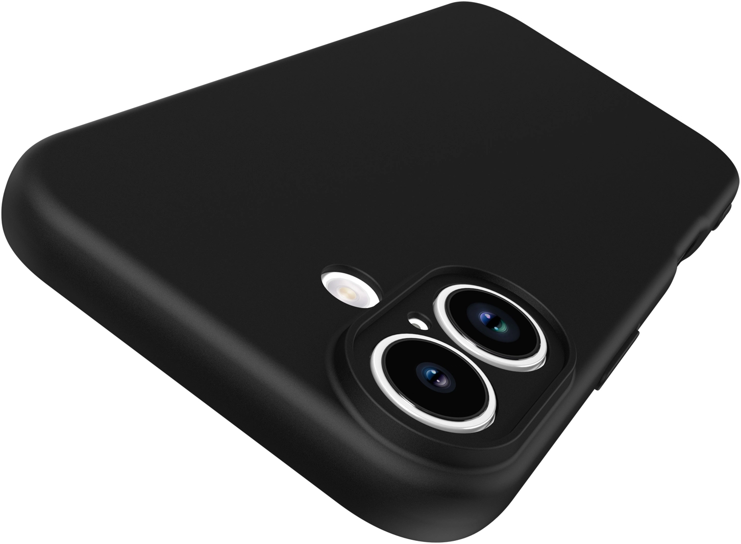 Apple iPhone 17 Hoesje Dun TPU Back Cover Matte Zwart afbeelding 10