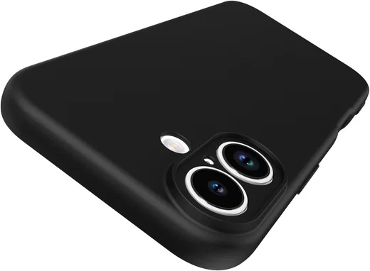 Apple iPhone 17 Hoesje Dun TPU Back Cover Matte Zwart afbeelding 10