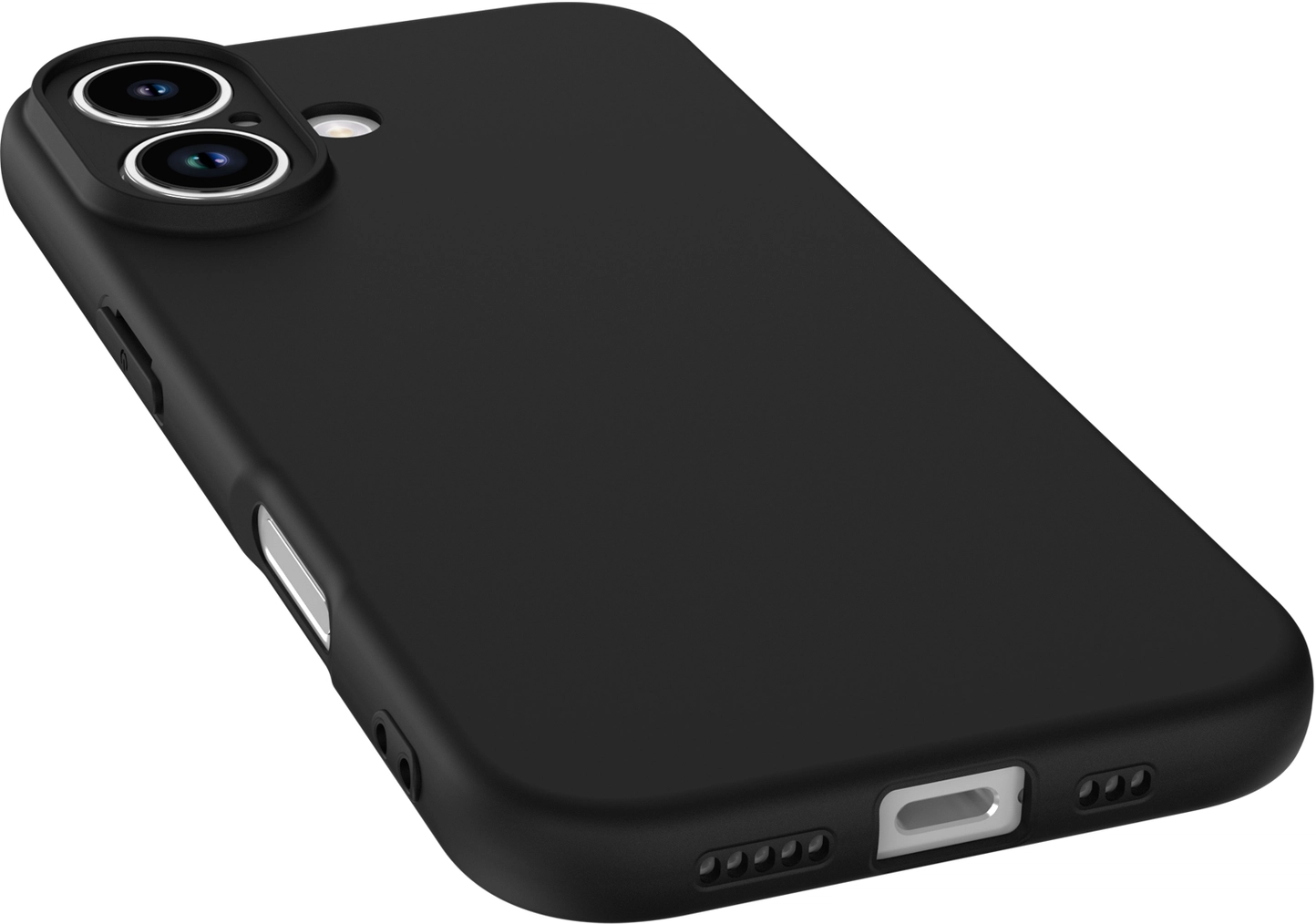 Apple iPhone 17 Hoesje Dun TPU Back Cover Matte Zwart afbeelding 11