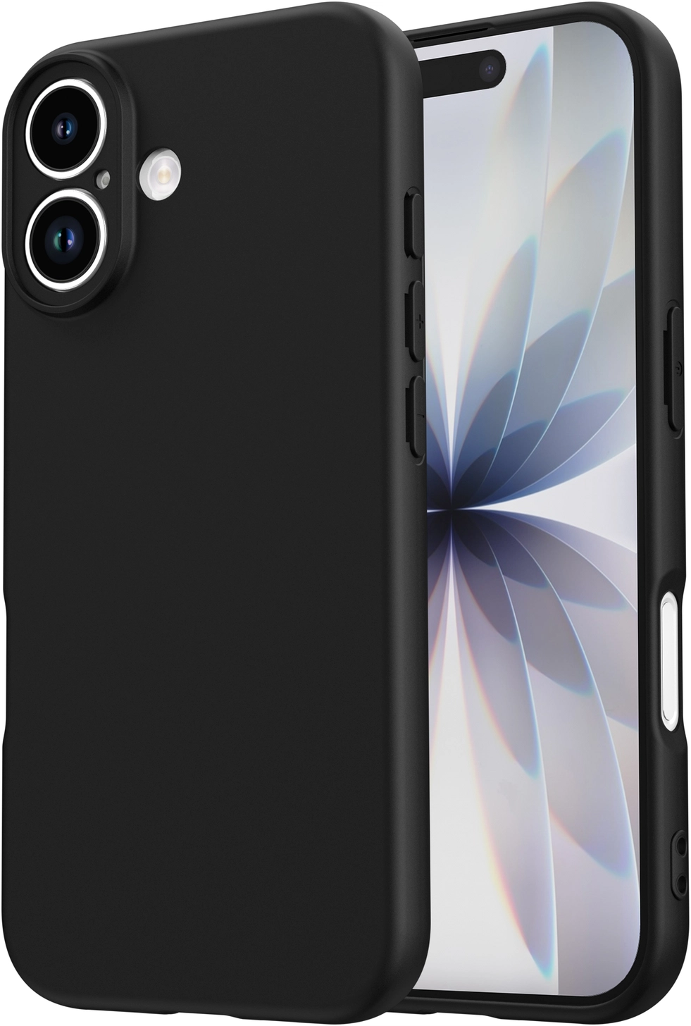 Apple iPhone 17 Hoesje Dun TPU Back Cover Matte Zwart afbeelding 1