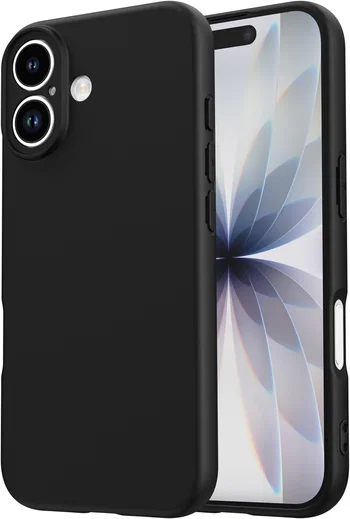 Apple iPhone 17 Hoesje Dun TPU Back Cover Matte Zwart afbeelding 1