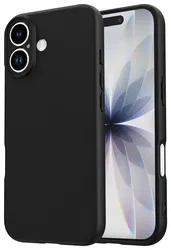 Apple iPhone 17 Hoesje Dun TPU Back Cover Matte Zwart afbeelding