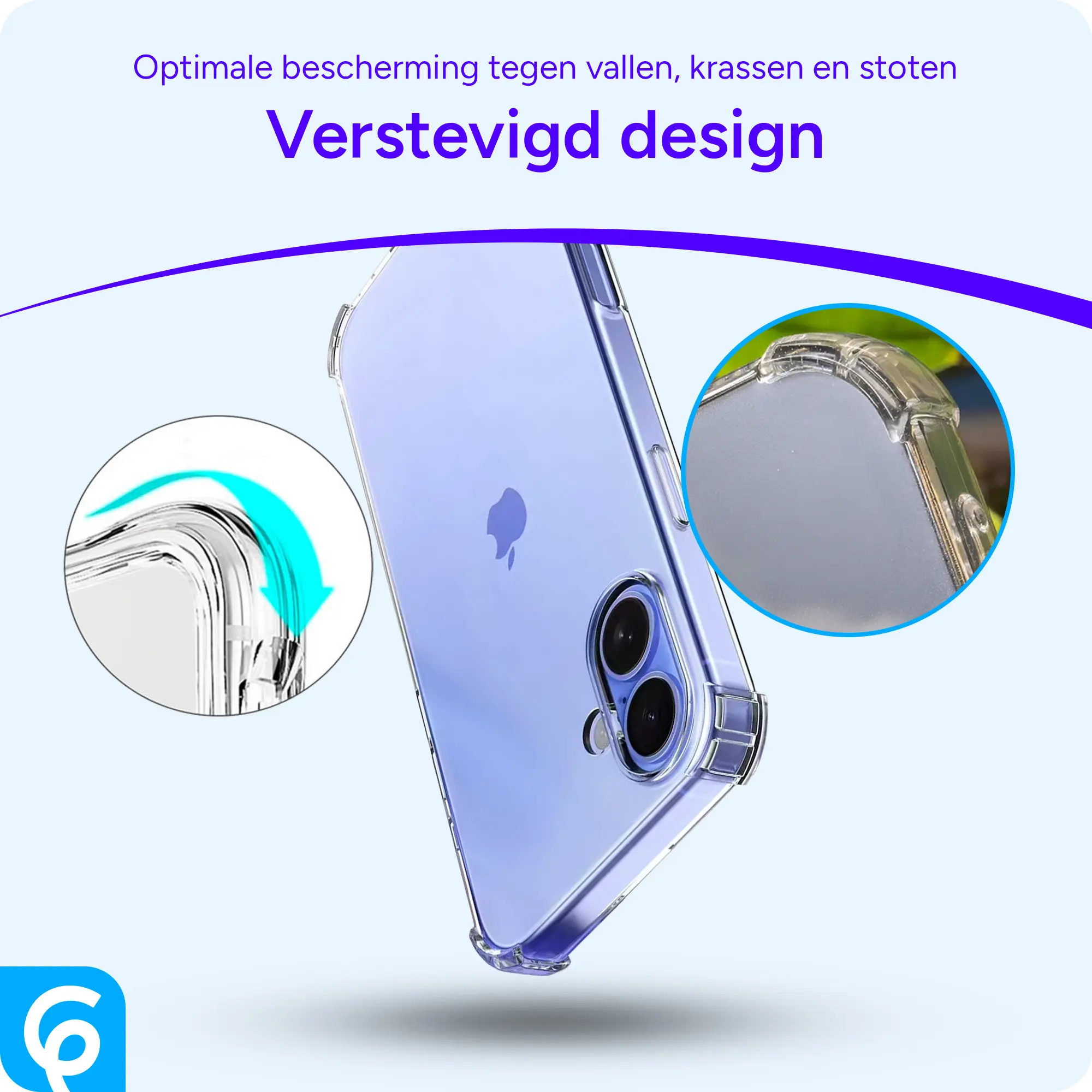 Apple iPhone 17 Hoesje Schokbestendig en Dun TPU Back Cover Transparant afbeelding 2