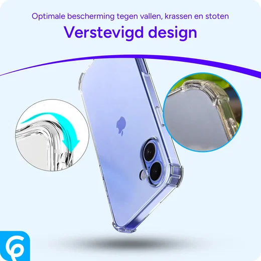 Apple iPhone 17 Hoesje Schokbestendig en Dun TPU Back Cover Transparant afbeelding 2