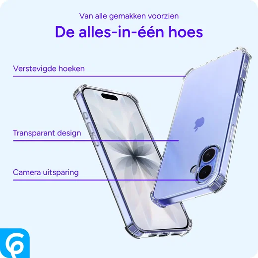 Apple iPhone 17 Hoesje Schokbestendig en Dun TPU Back Cover Transparant afbeelding 4