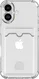 Apple iPhone 17 Hoesje Dun TPU met Pasjeshouder Back Cover Transparant afbeelding 6
