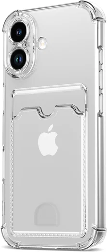 Apple iPhone 17 Hoesje Dun TPU met Pasjeshouder Back Cover Transparant afbeelding 8