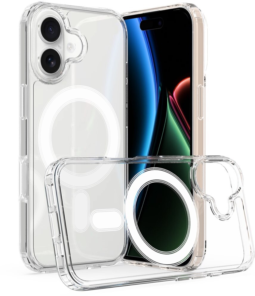 Apple iPhone 17 Hoesje MagSafe Dun TPU Back Cover Transparant afbeelding 4
