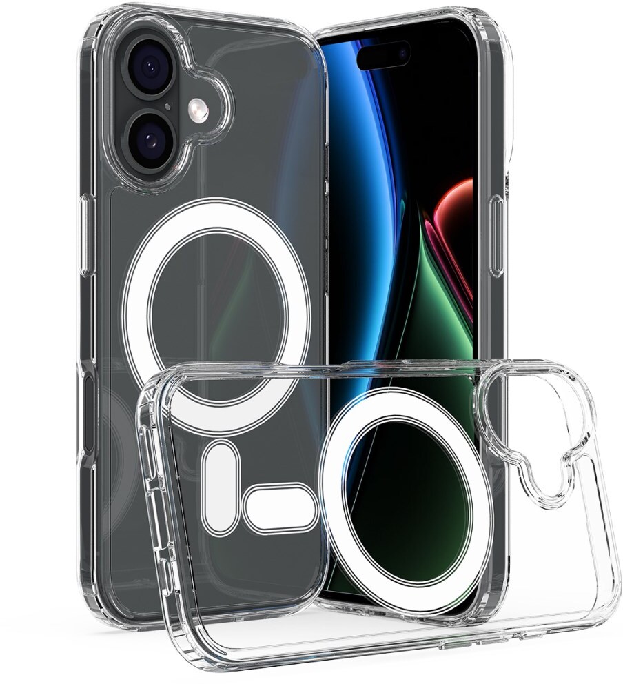 Apple iPhone 17 Hoesje MagSafe Dun TPU Back Cover Transparant afbeelding 2