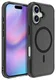 Apple iPhone 17 Hoesje Dual-Layer Hybride Back Cover met MagSafe Zwart afbeelding 2
