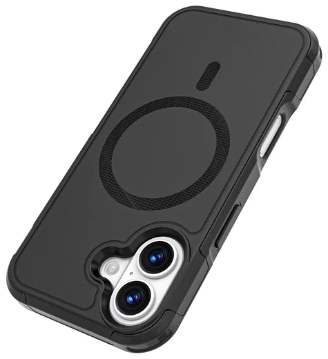 Apple iPhone 17 Hoesje Dual-Layer Hybride Back Cover met MagSafe Zwart afbeelding 11