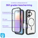 Apple iPhone 17 Hoesje Full Protect 360° Cover met MagSafe Zwart afbeelding 6