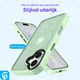 Apple iPhone 17 Hoesje met MagSafe Back Cover Matte Groen afbeelding 2