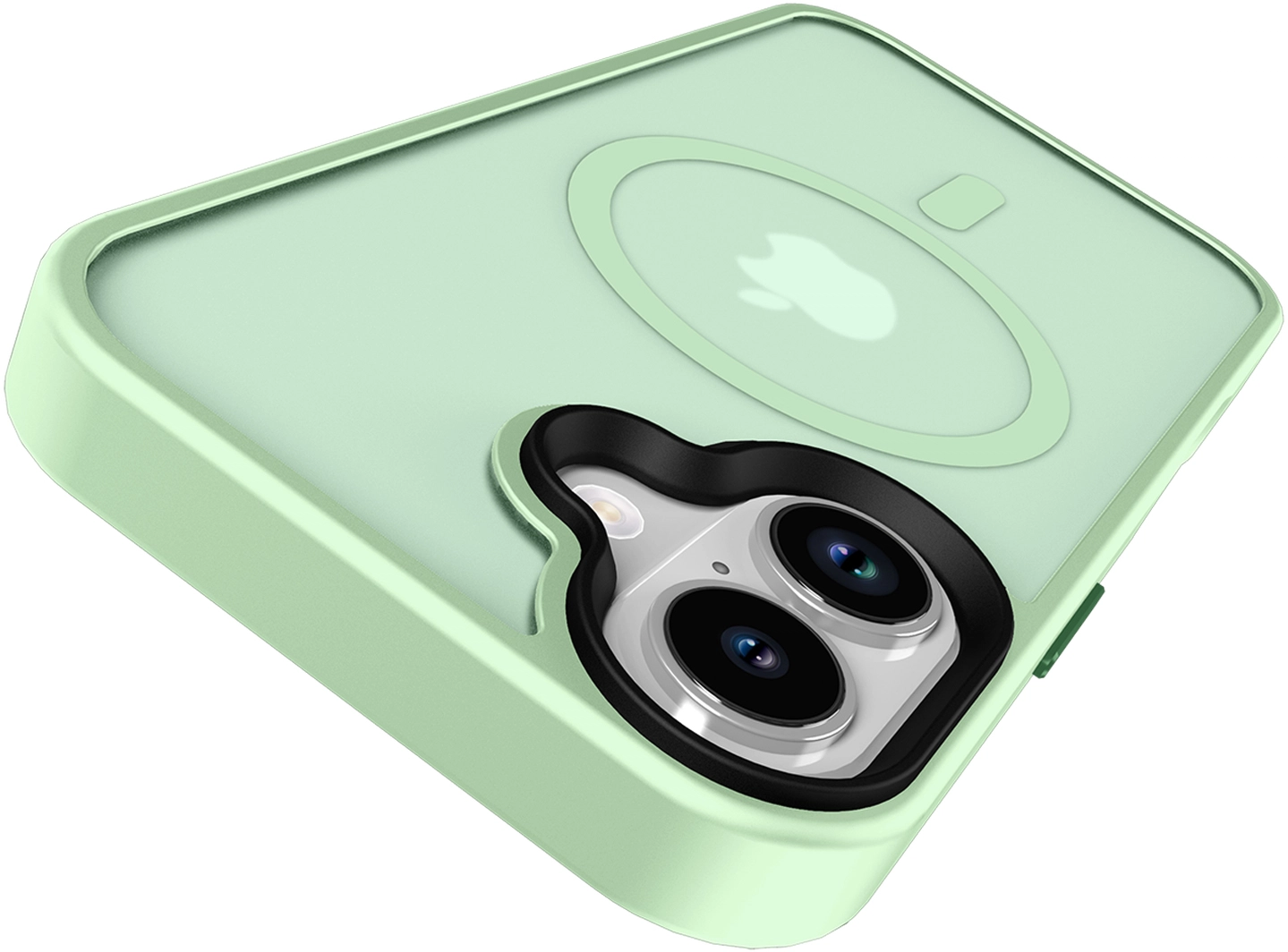 Apple iPhone 17 Hoesje met MagSafe Back Cover Matte Groen afbeelding 13