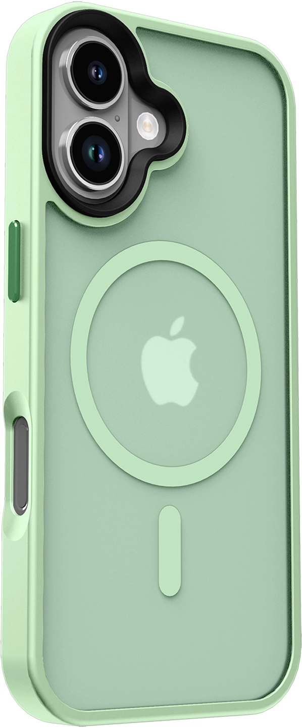 Apple iPhone 17 Hoesje met MagSafe Back Cover Matte Groen afbeelding 15