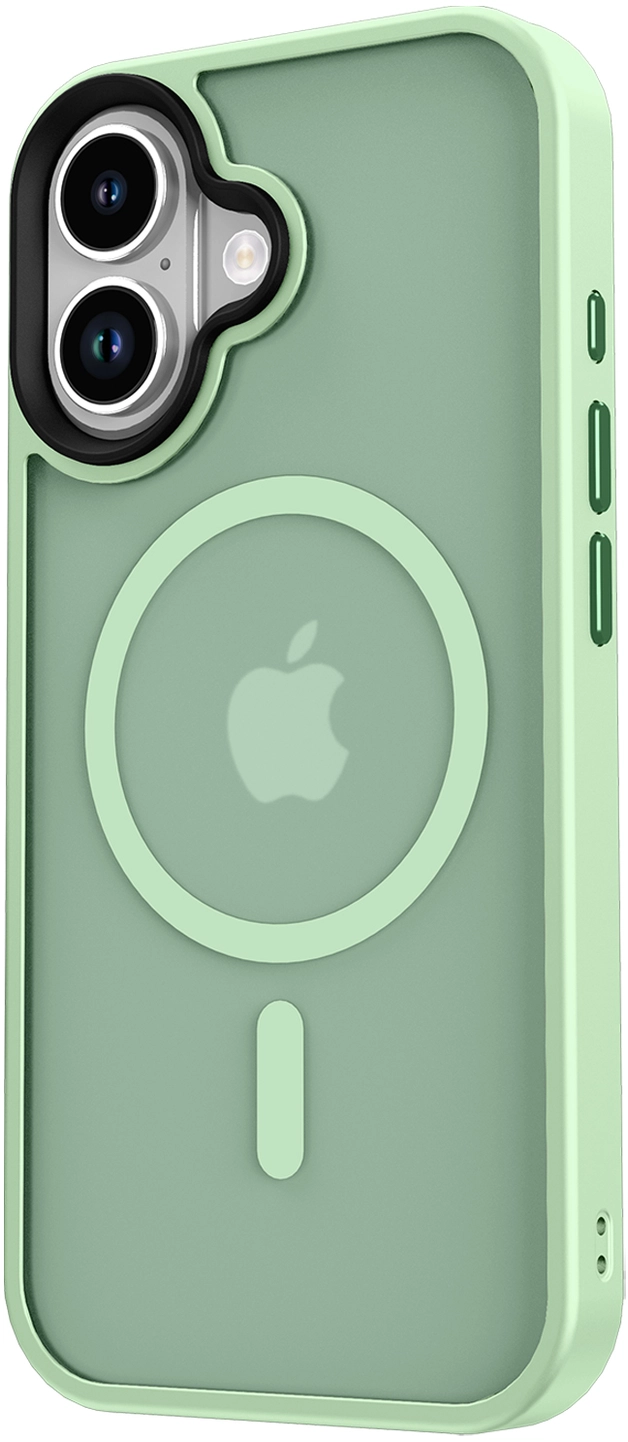 Apple iPhone 17 Hoesje met MagSafe Back Cover Matte Groen afbeelding 17