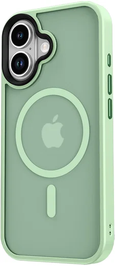 Apple iPhone 17 Hoesje met MagSafe Back Cover Matte Groen afbeelding 17