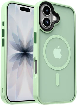Apple iPhone 17 Hoesje met MagSafe Back Cover Matte Groen