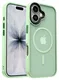 Apple iPhone 17 Hoesje met MagSafe Back Cover Matte Groen