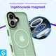 Apple iPhone 17 Hoesje met MagSafe Back Cover Matte Groen afbeelding 8