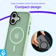Apple iPhone 17 Hoesje met MagSafe Back Cover Matte Groen afbeelding 10
