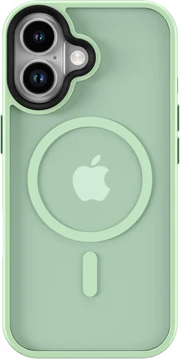 Apple iPhone 17 Hoesje met MagSafe Back Cover Matte Groen afbeelding 12