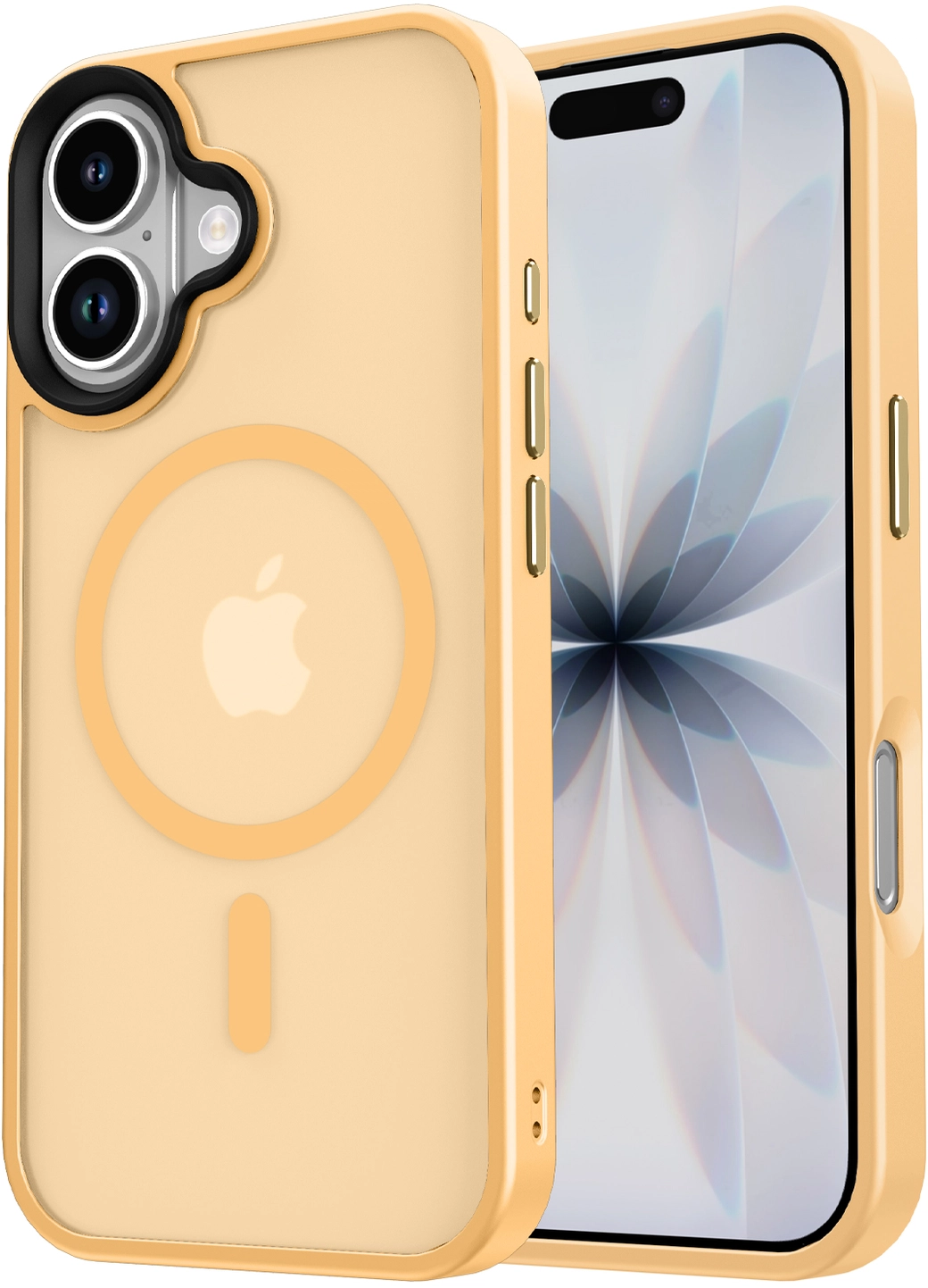 Apple iPhone 17 Hoesje met MagSafe Back Cover Matte Oranje afbeelding 18