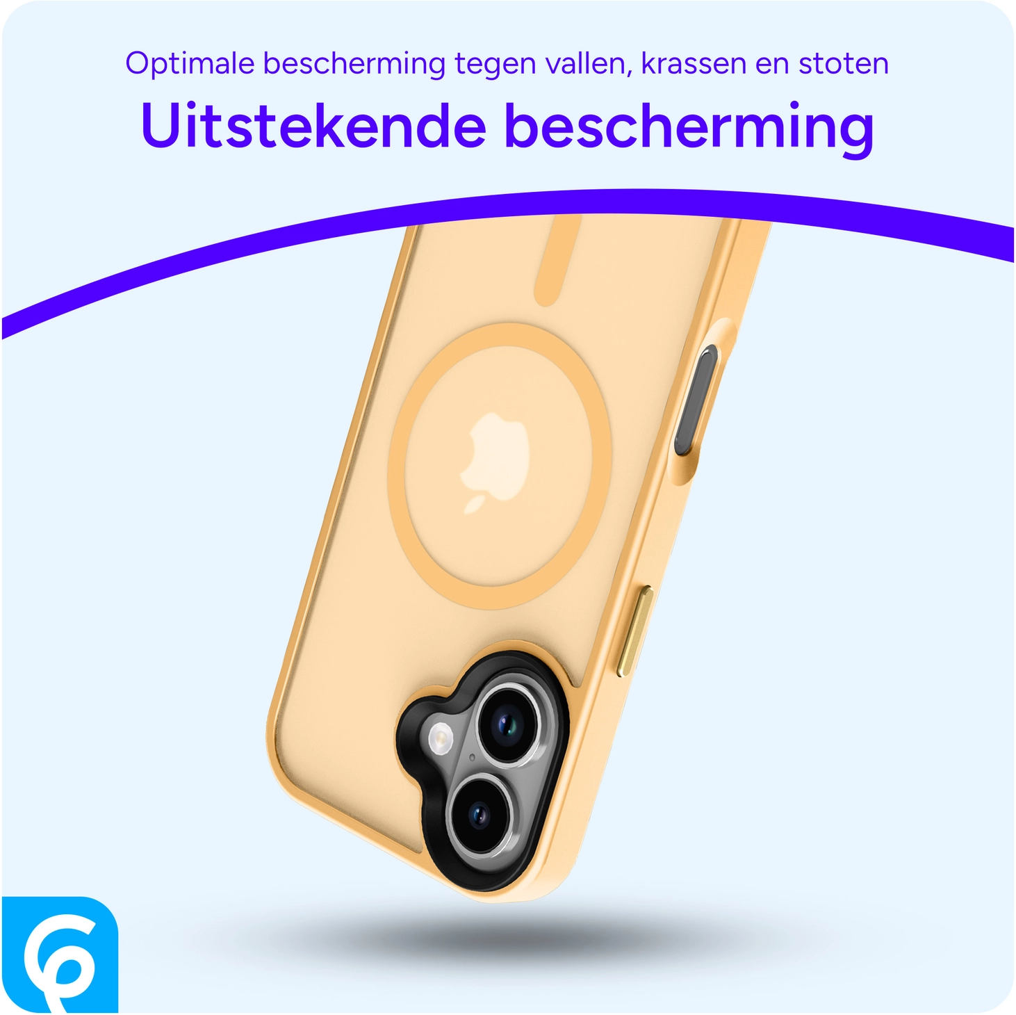 Apple iPhone 17 Hoesje met MagSafe Back Cover Matte Oranje afbeelding 8