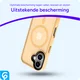 Apple iPhone 17 Hoesje met MagSafe Back Cover Matte Oranje afbeelding 8