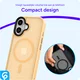 Apple iPhone 17 Hoesje met MagSafe Back Cover Matte Oranje afbeelding 10