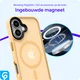 Apple iPhone 17 Hoesje met MagSafe Back Cover Matte Oranje afbeelding 7