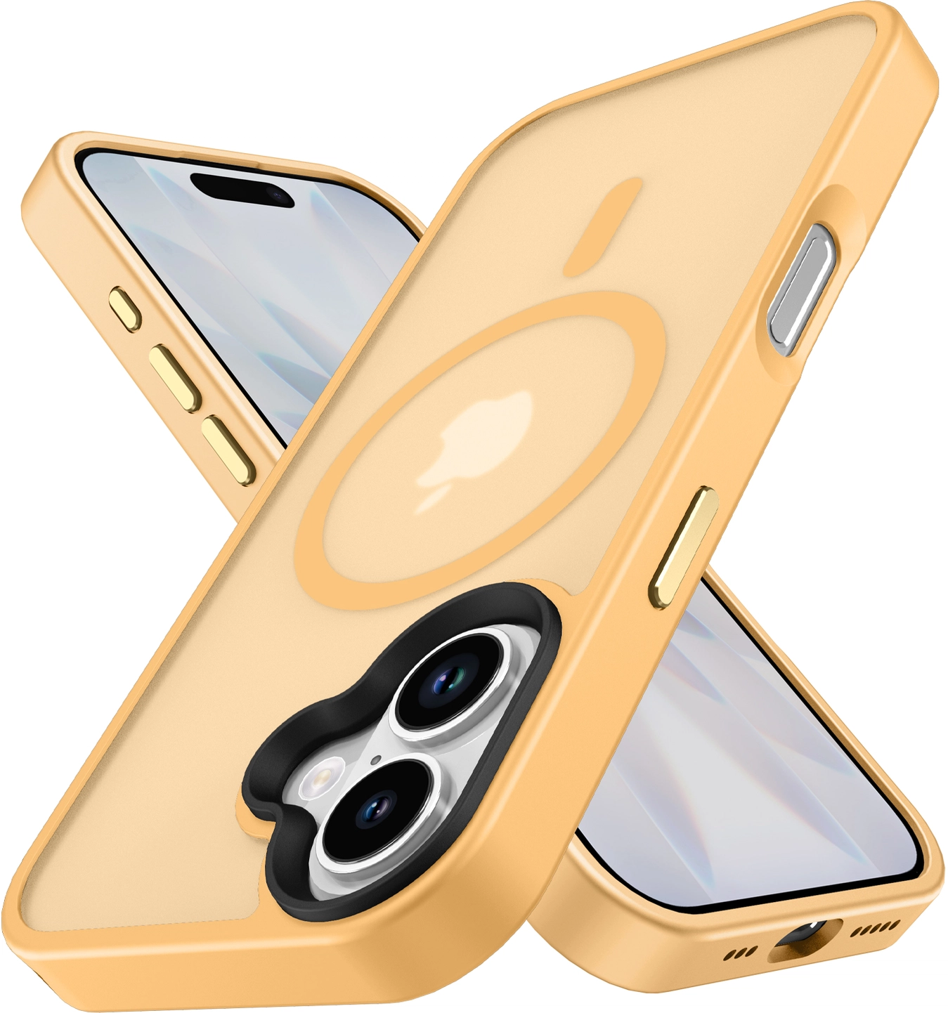 Apple iPhone 17 Hoesje met MagSafe Back Cover Matte Oranje afbeelding 11