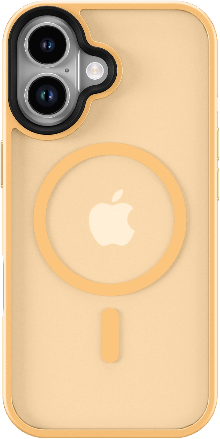 Apple iPhone 17 Hoesje met MagSafe Back Cover Matte Oranje afbeelding 12