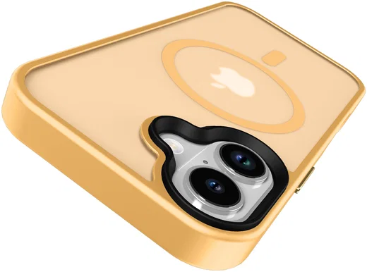 Apple iPhone 17 Hoesje met MagSafe Back Cover Matte Oranje afbeelding 13