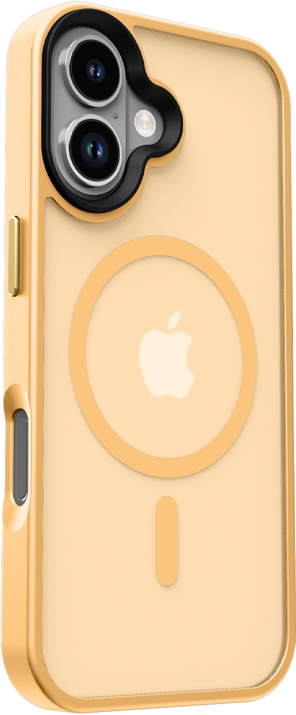 Apple iPhone 17 Hoesje met MagSafe Back Cover Matte Oranje afbeelding 14