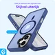 Apple iPhone 17 Hoesje met MagSafe Back Cover Matte Donker Blauw afbeelding 2